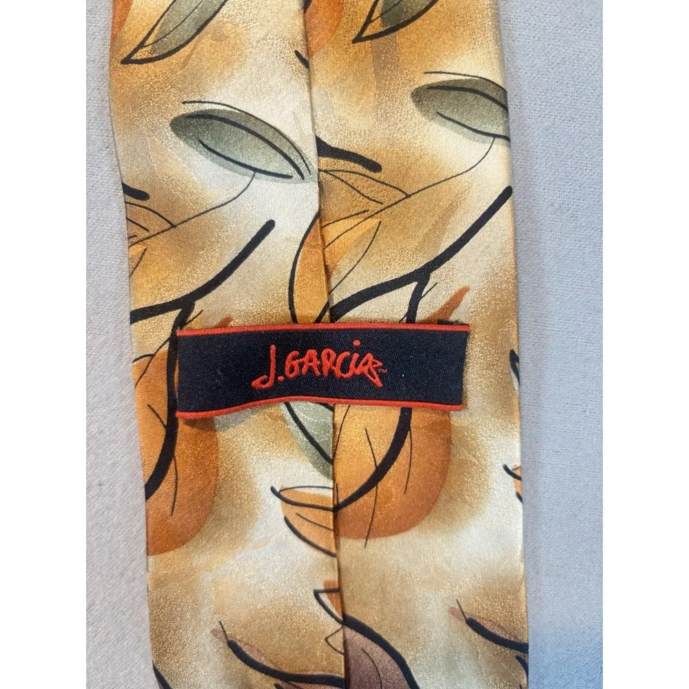 J Garcia Collection 45 Silk‎ Tie Tree Leaf Abstract Limited Edition Mens Art